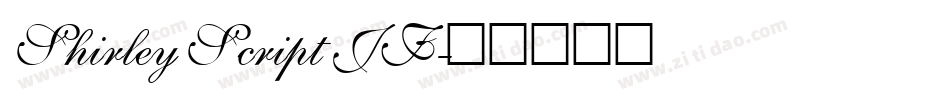 Shirley Script JF字体转换
